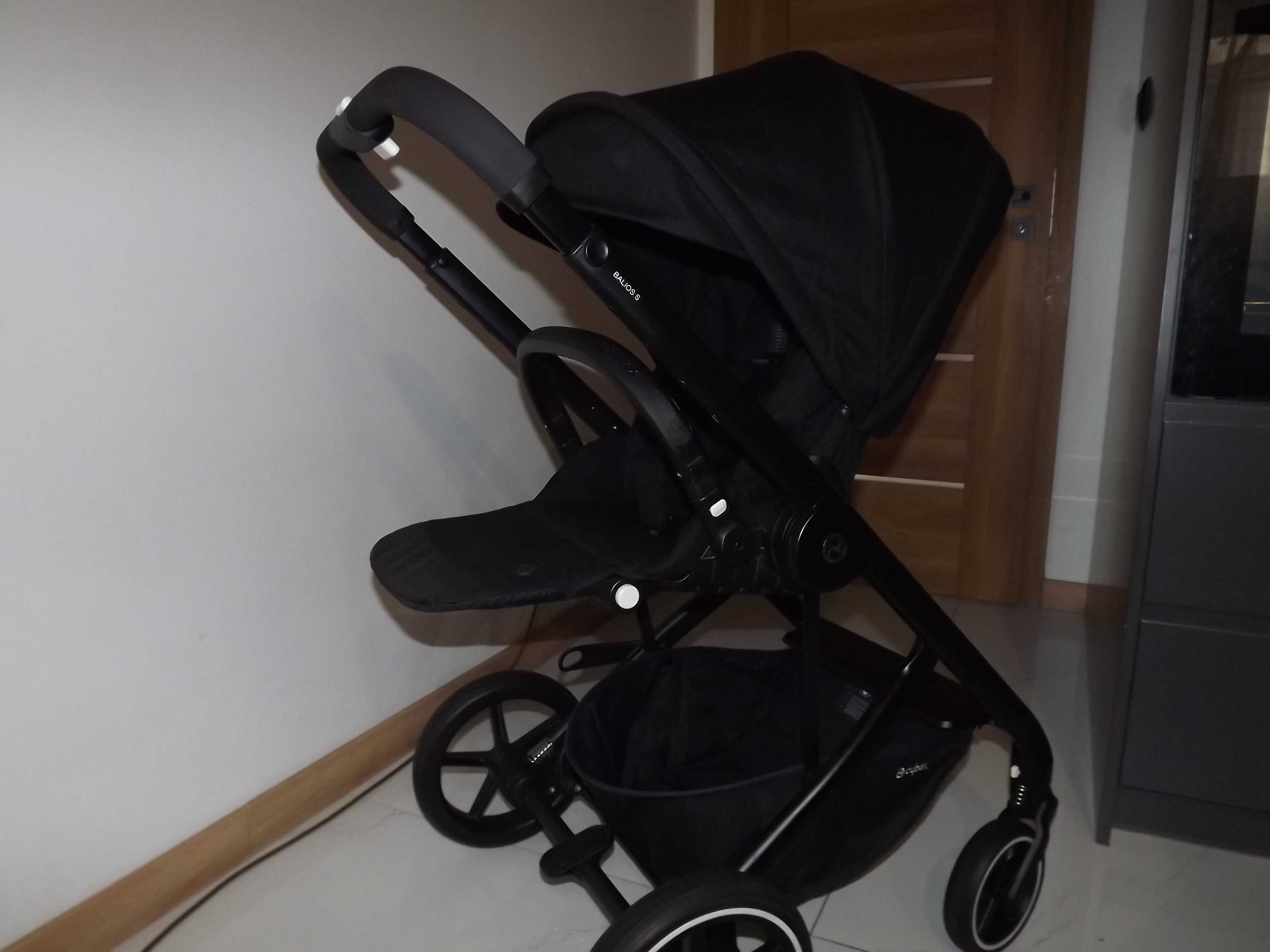 Cybex Balios s lux Deep Black 3w1 +Baza Wysylamy SWIETNY STAN