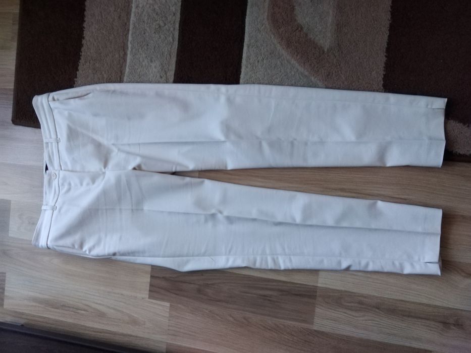 Marynarka +spodnie damskie S beż