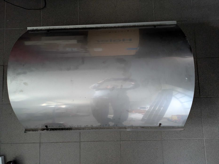 Daszek na komin 100X70 cm z nierdzewki