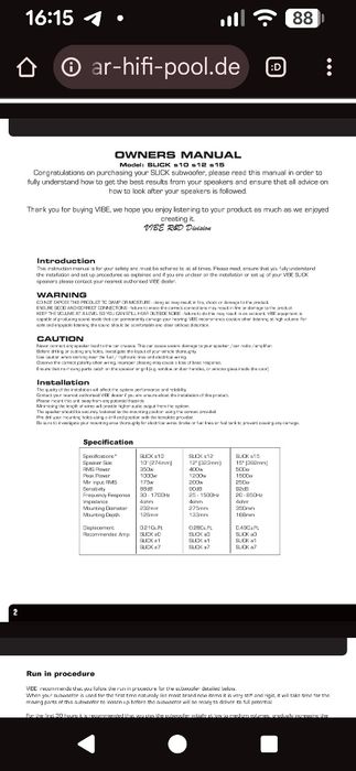 Динаміки Vibe Slick S 15