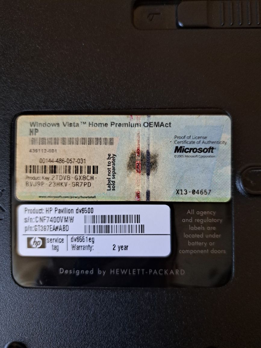 Ноутбук HP Pavillon dv6500.