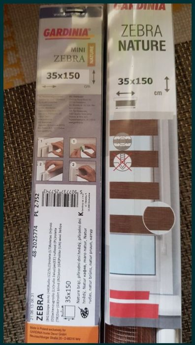 Rolety noc dzień 35x150 Nowe