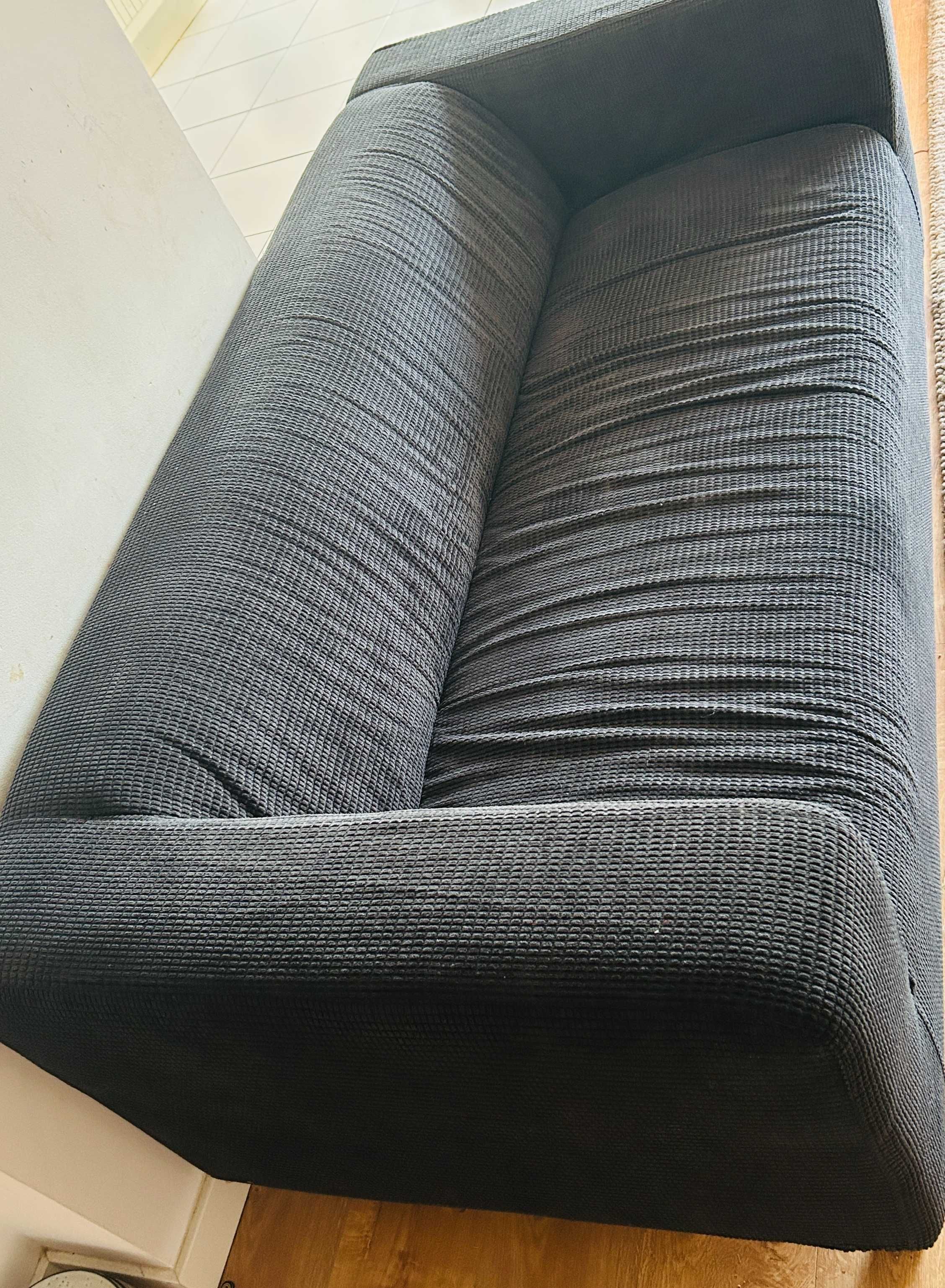 Klippan Ikea kanapa sofa 2-osobowa, Vansbro czarny czarna