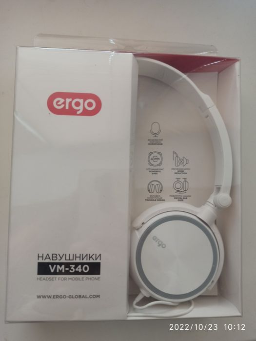 Знижка! Навушники Ergo VM-340