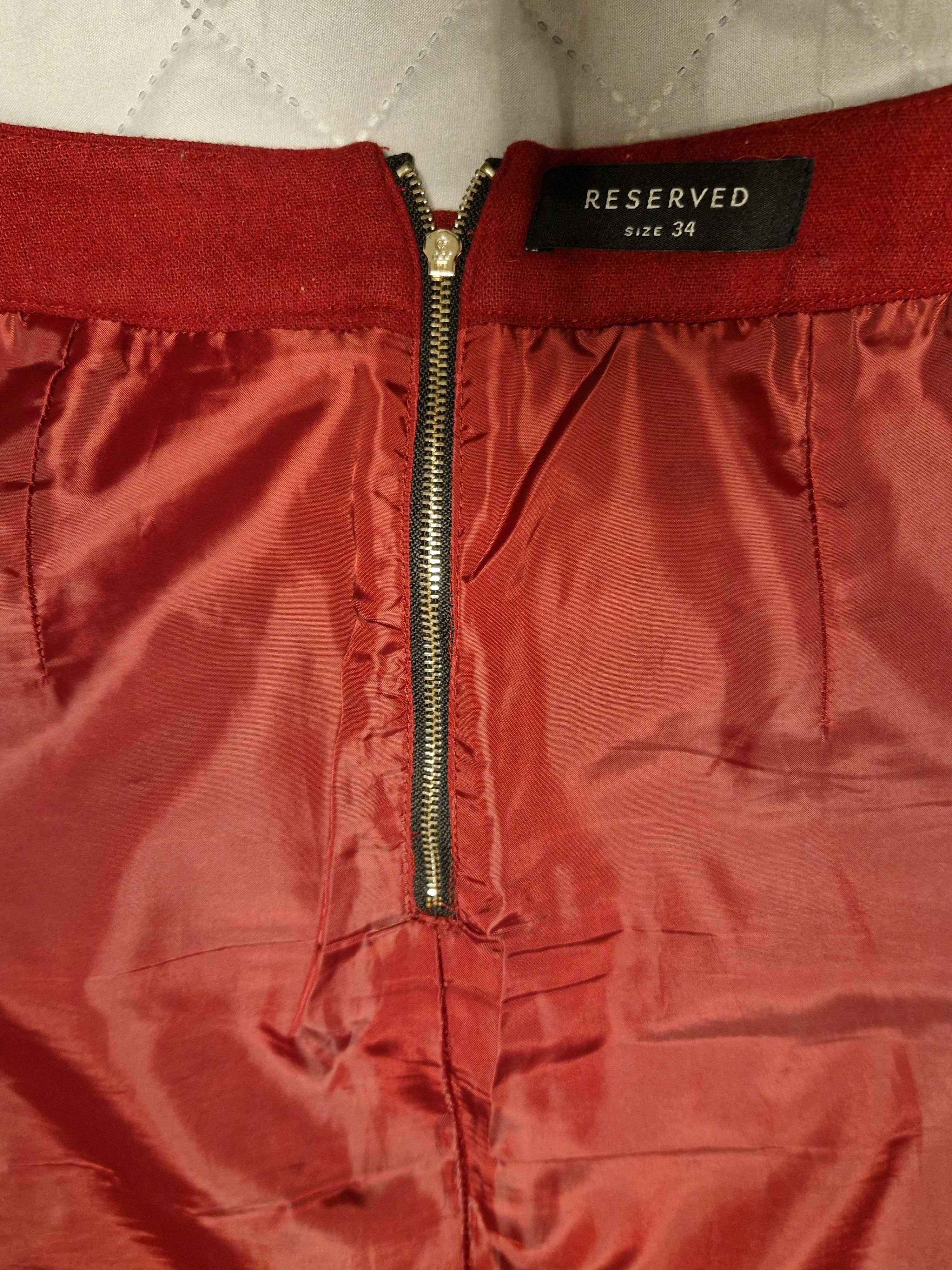 Dwukolorowa spódnica mini Reserved
