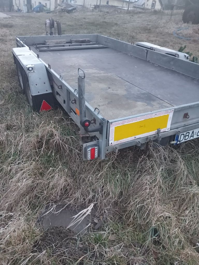 Laweta, przyczepa pod mini koparkę niewiadòw