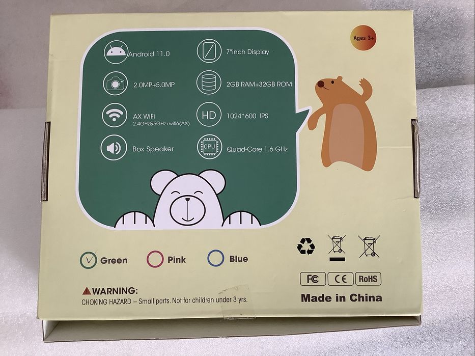 Tablet de 7 polegadas para crianca