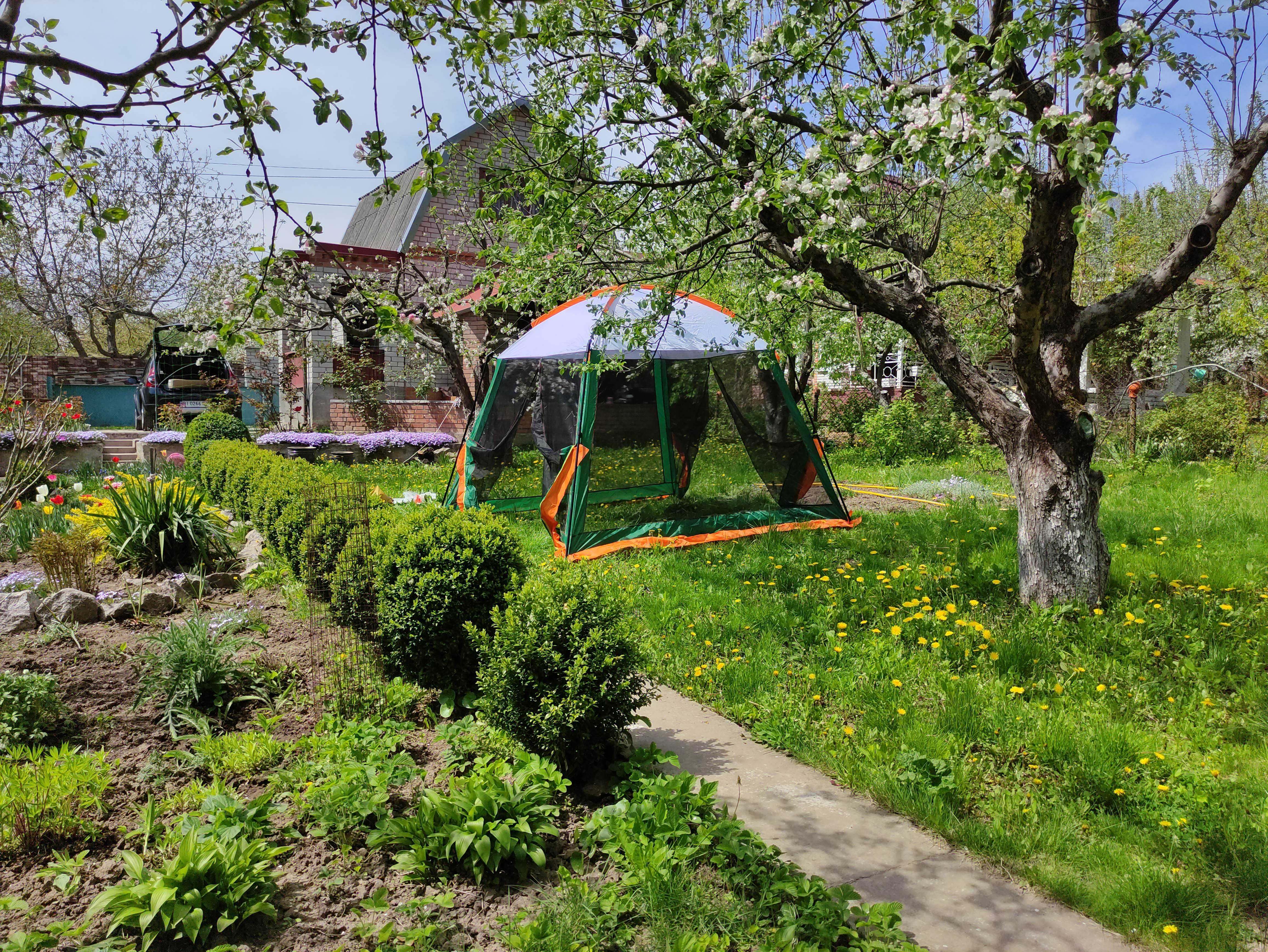 MЕГA (9 кв.м) двухслойная шатер-палатка с москитной сеткой, тент