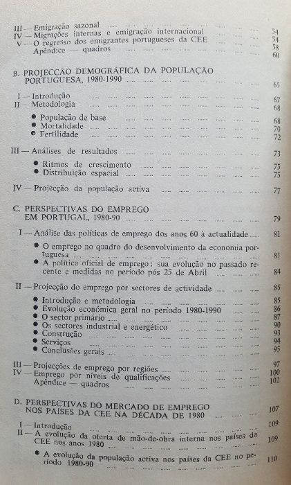 Perspectivas da Emigração Portuguesa para a CEE 1980.-1990