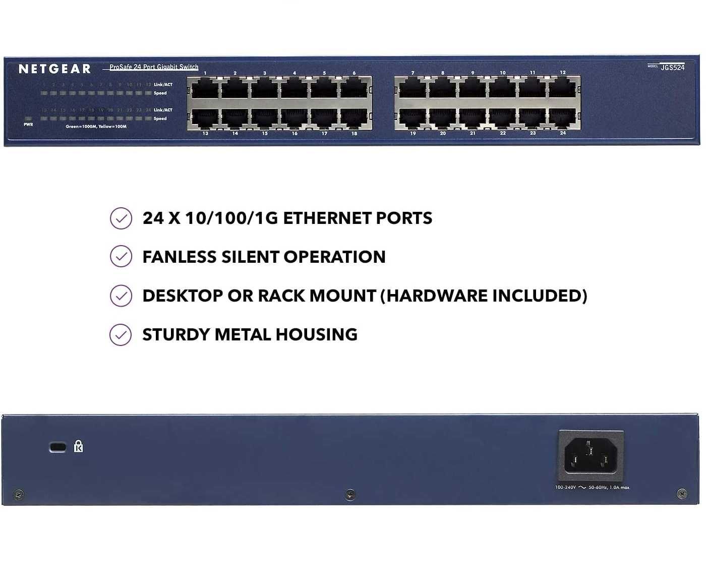 Przełącznik sieciowy NETGEAR switch JGS524