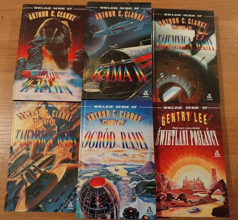 Cykl RAMA - 6 książek - Arthur Clarke (brak Domu w przestworzach) opis