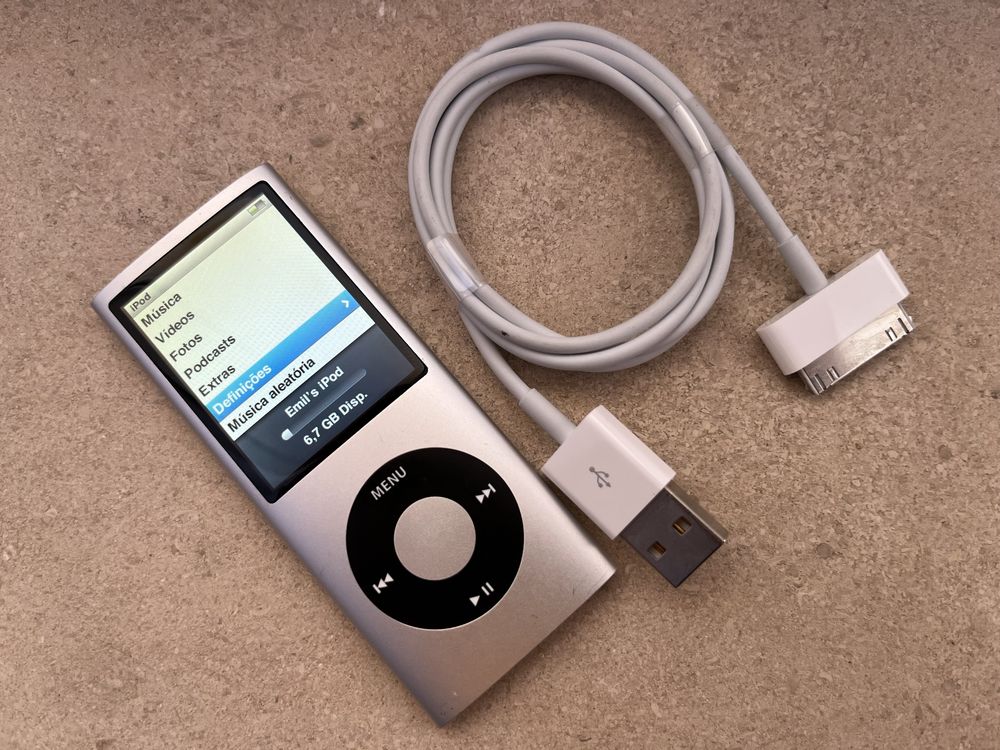 Ipod nano 4 8gb livre silver