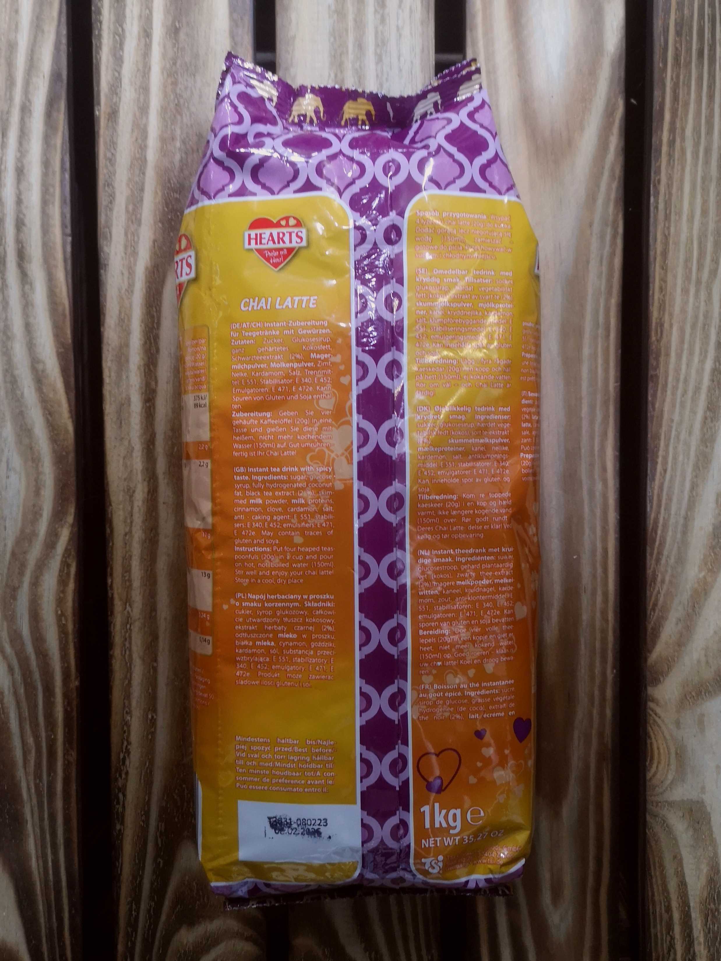 Mleczno korzenny napój herbaciany Chai Latte Indian Tea Hearts 1kg