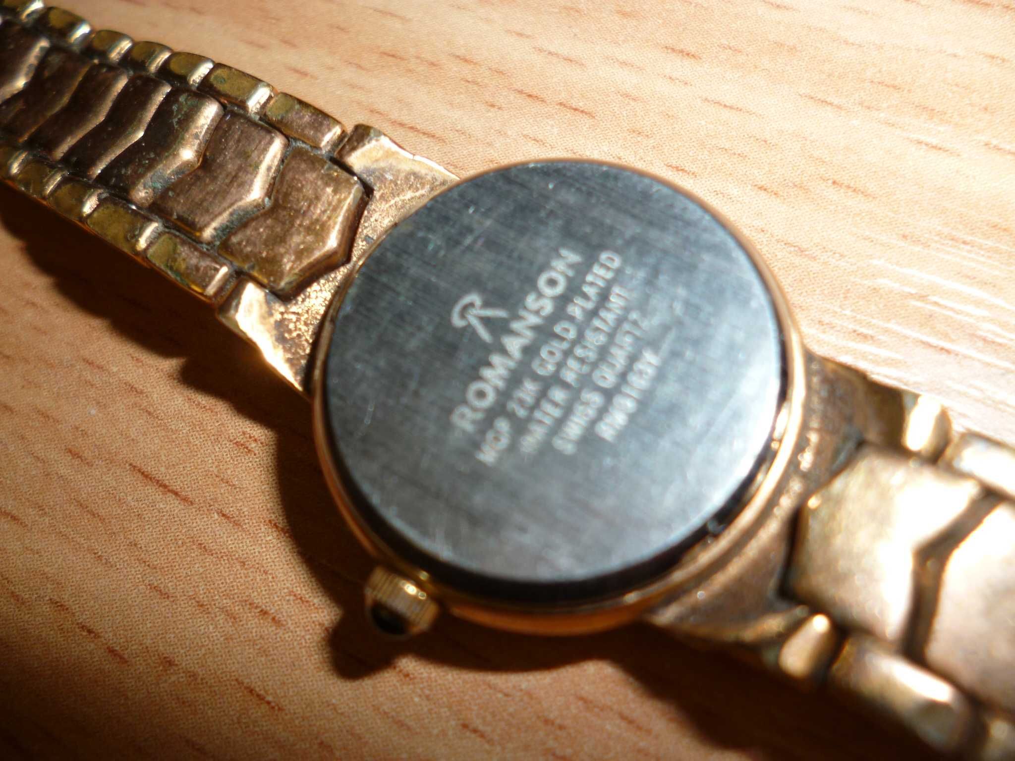 Часы женские romanson 20k gold plated