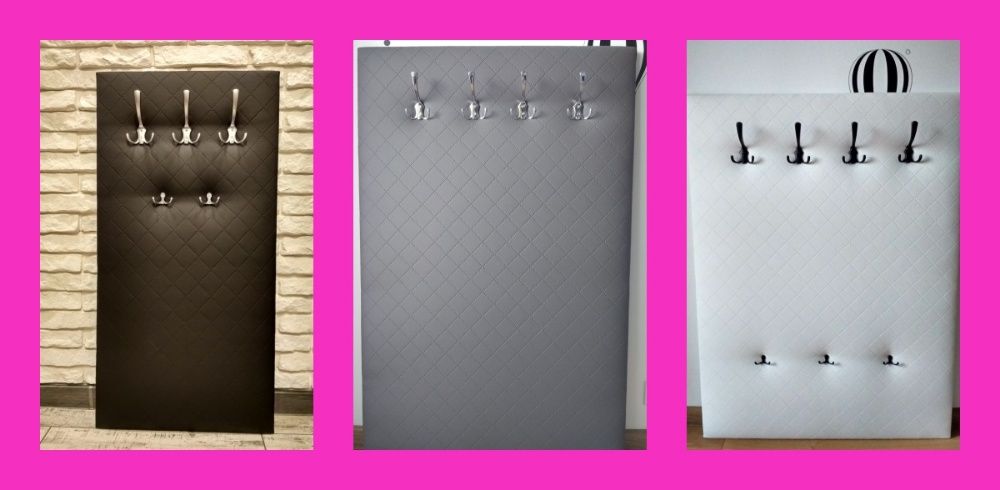 Wieszak tapicerowany Hit ekoskóra wybór kolorów