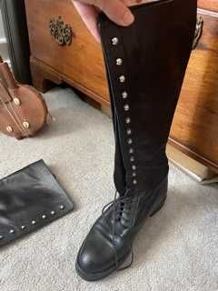 ACESSOIRE Botas em pele pretas  - como novas