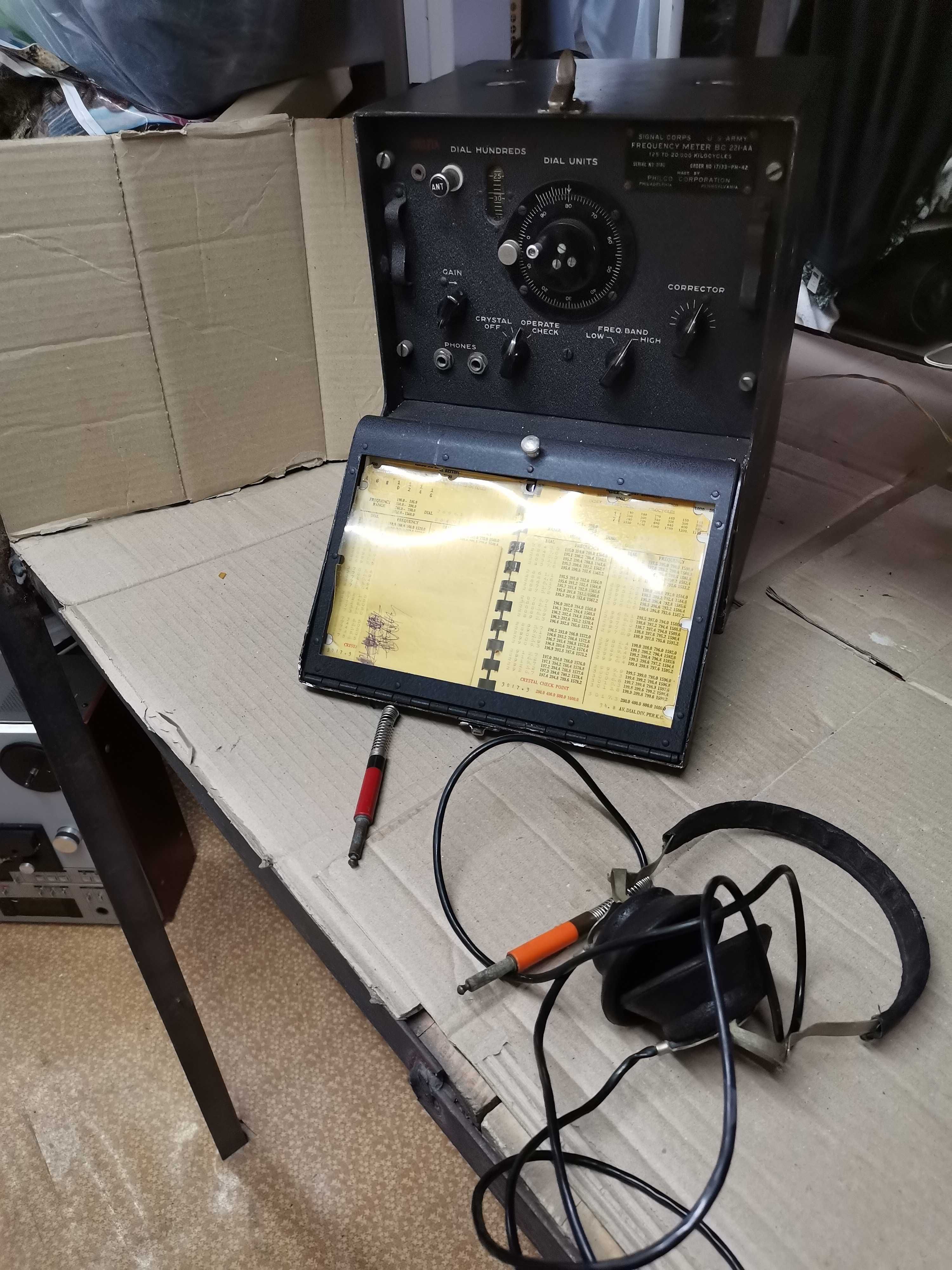 Радиоприемник частотомер BC-221AA в коллекцию