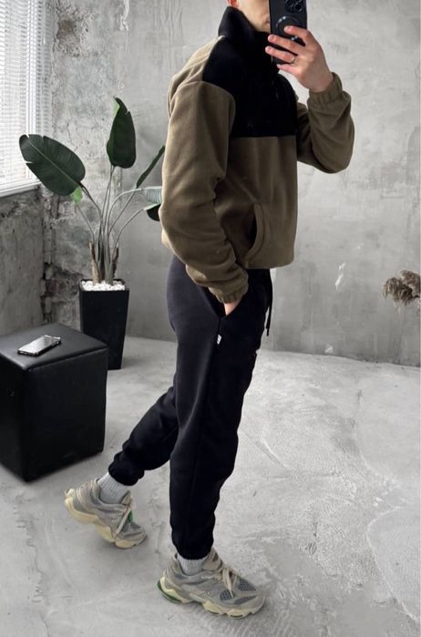 Теплий зимовий чоловічий костюм на флісі+термо