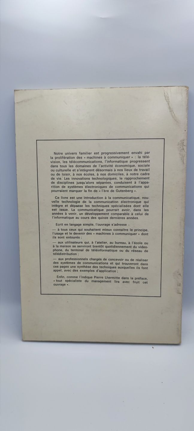 Livro- Ref CxB - Gérard Metayer - La Communicatique