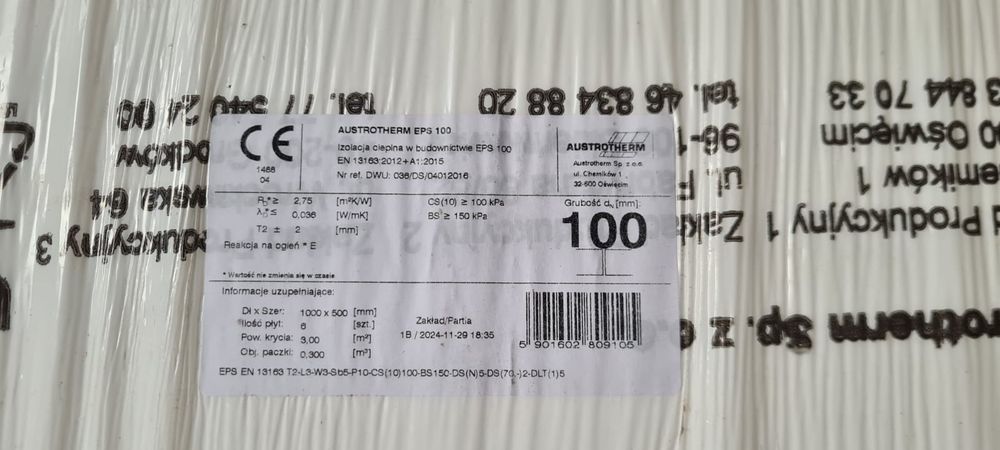 Styropian 10cm,15cm,20cm po 1 paczce