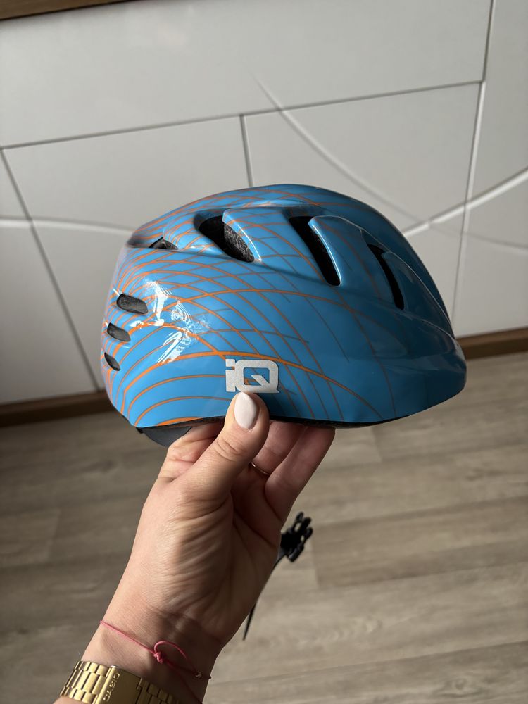 Kask cross niebieski