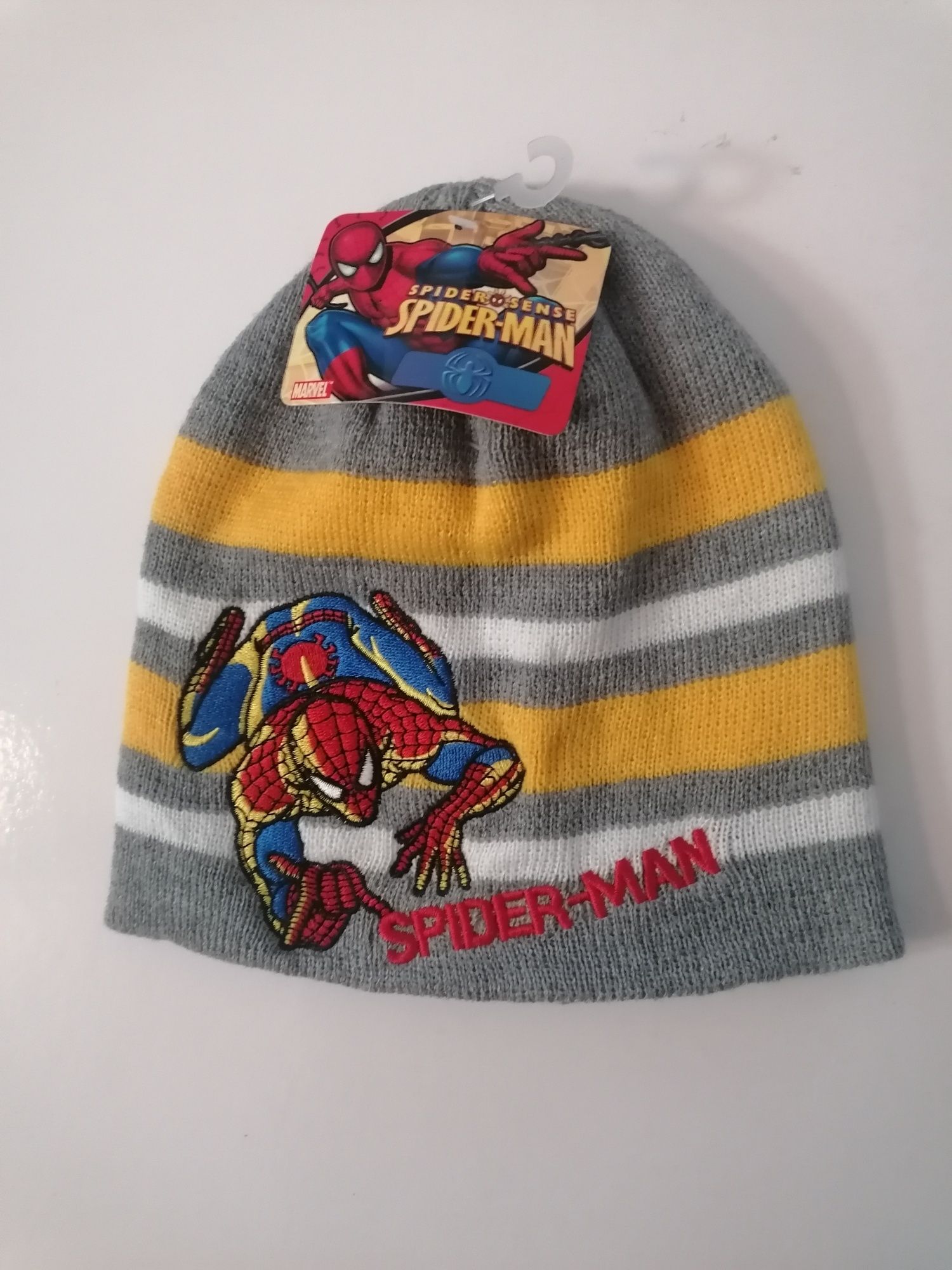 Conj gorro e cachecol para criança com o Spider-Man