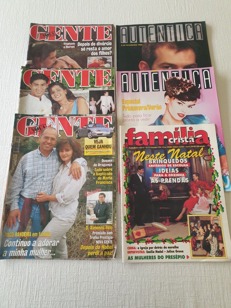 Revistas antigas - Autentica..Gente. família cristã