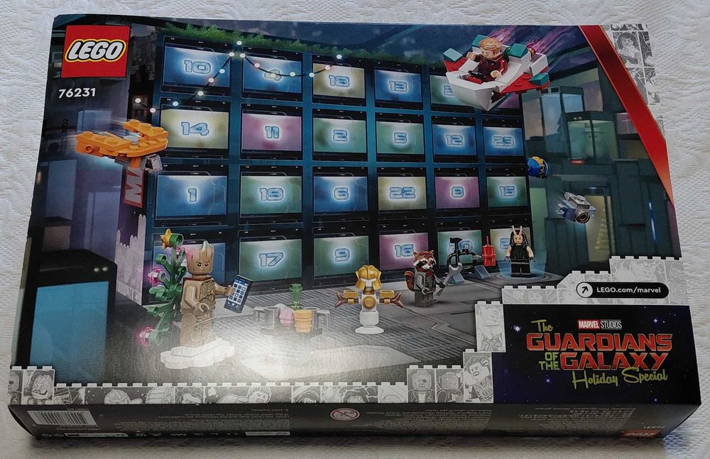 lego marvel 76231 guardians of the galaxy advent calendar selado