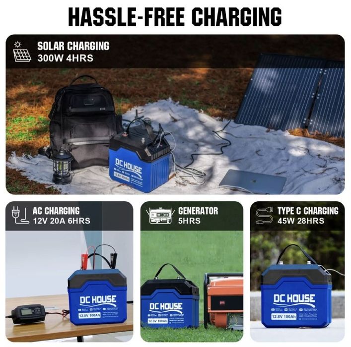 Акумулятор DC House 100 A 12.8V