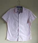 Koszula Bawełna Wzorzysta NEXT Pink Denim Mix Laundered Shirt
