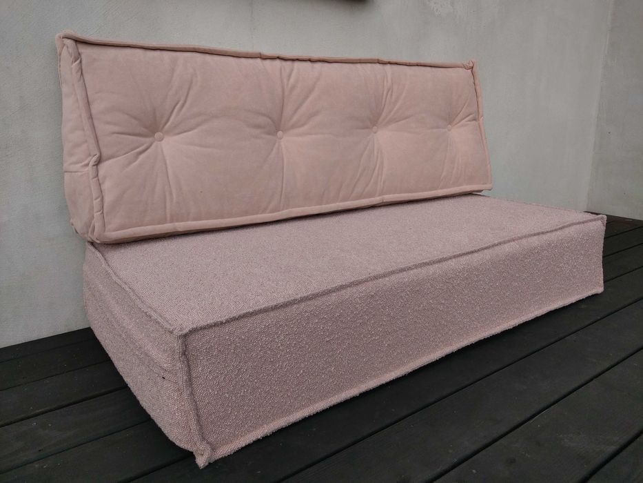 Siedzisko futon materac francuski sofka modułowa jak TOGO KARUP róż