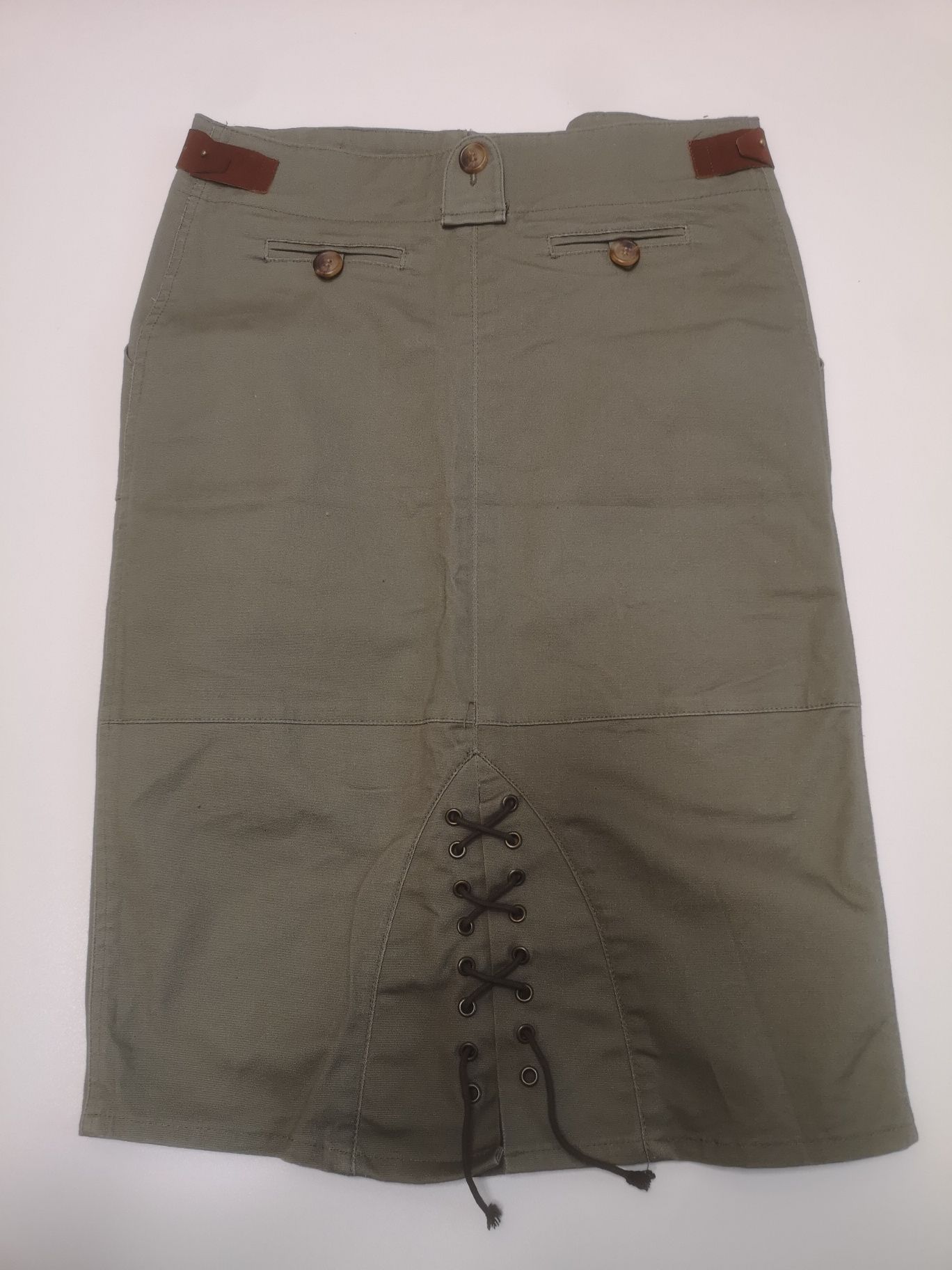 Spódnica a'la militarna, jak bojówki, safari, obwód w pasie 70cm