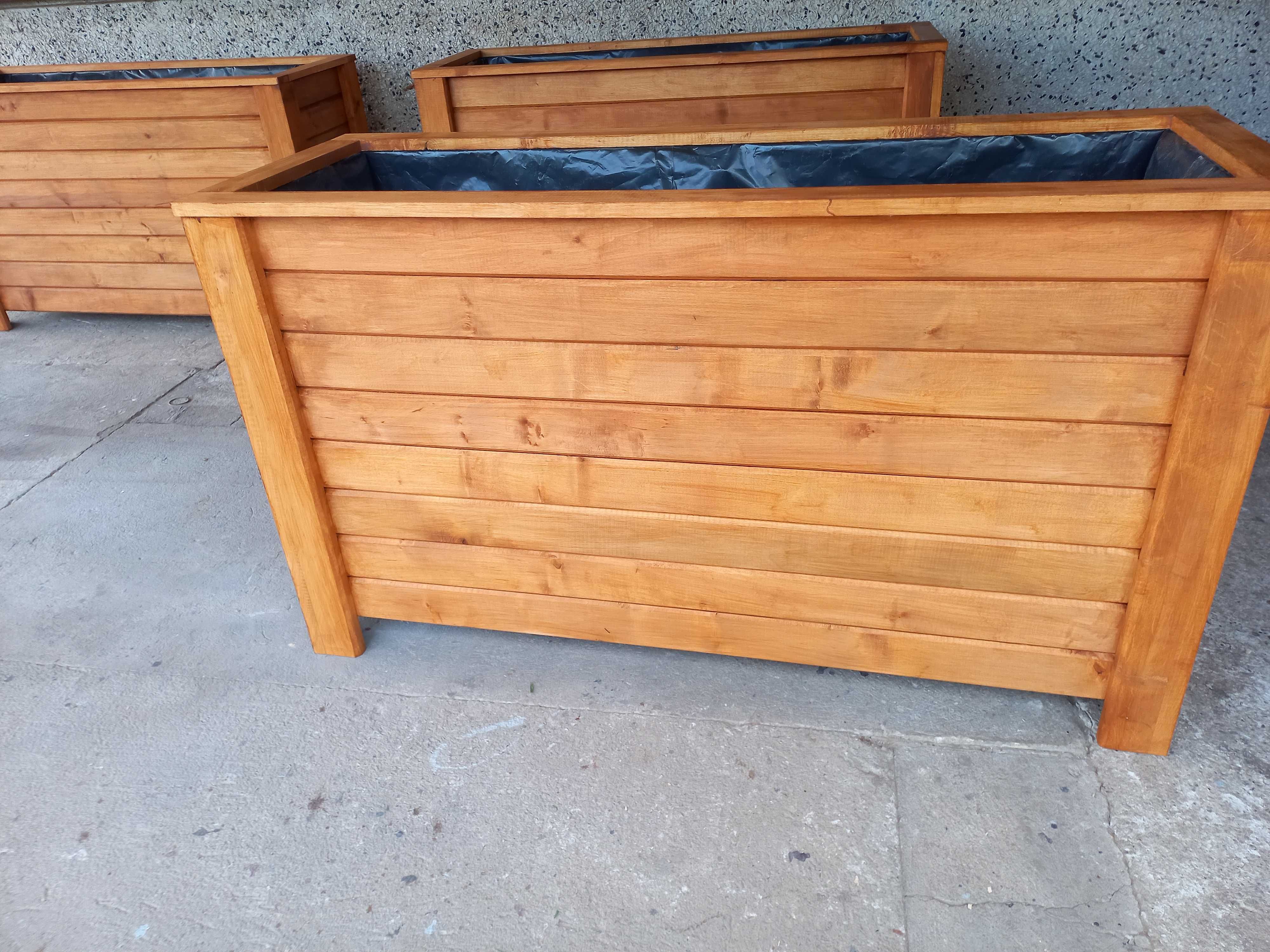 Donice ogrodowe drewniane 90cm x45cm