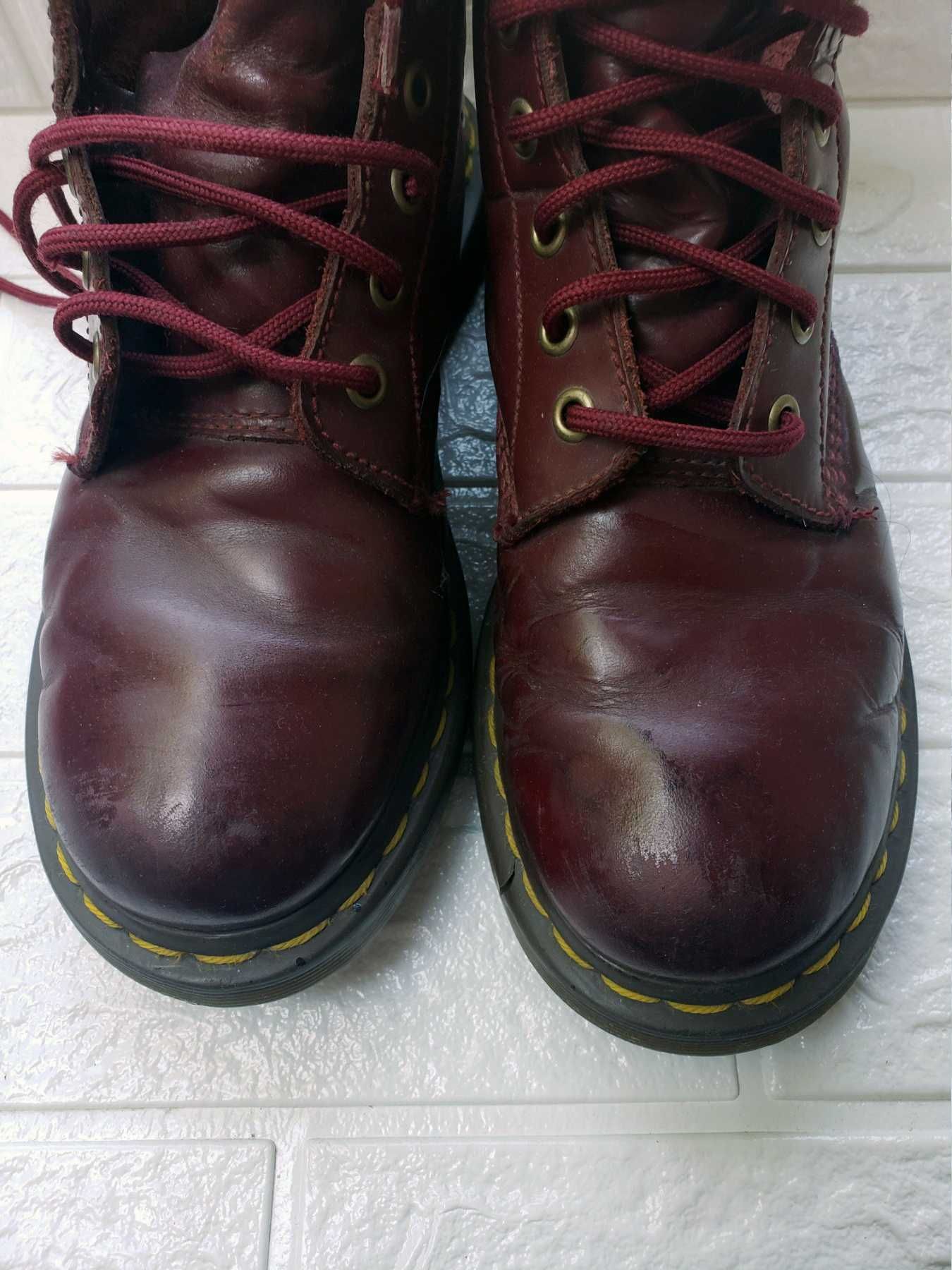 Черевики Dr.Martens Pascal Original EU38/USA7 жіночі бордові боти 25см