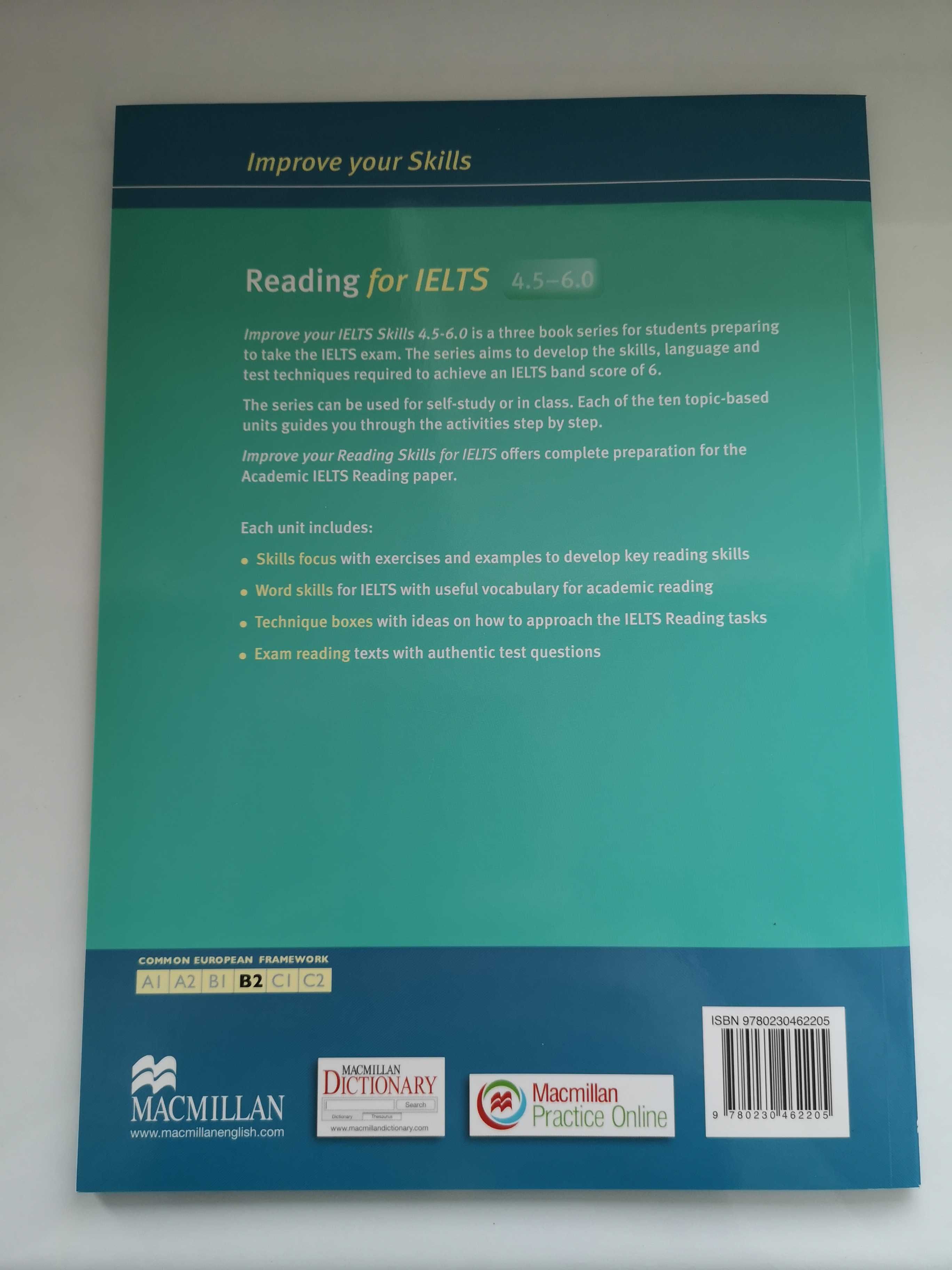 Reading for IELTS 4.5-6.0 wydawnictwa Macmillan BEZ KLUCZA