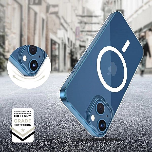 Etui Tech-Protect FlexAir MagSafe na iPhone 13 Mini - przezroczyste