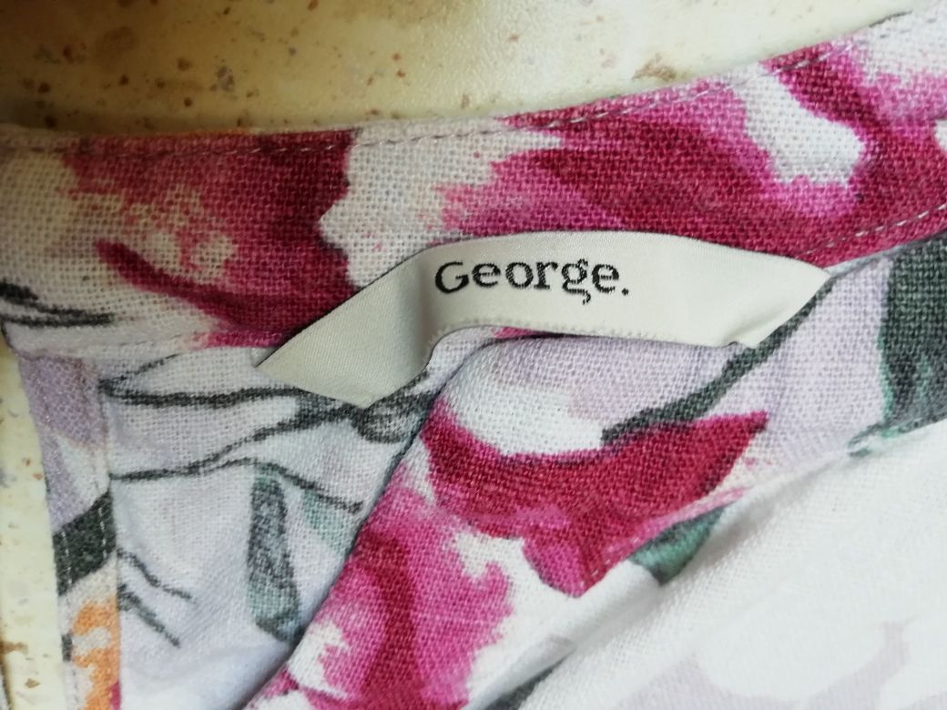 Sukienka lniana George rozmiar 48.