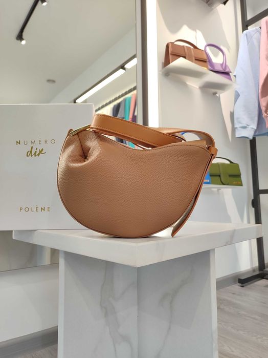 Сумка Polene Tonca Textured Camel