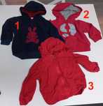 Roupa de bebé - Casacos (pack 3) (6 e 9 meses)