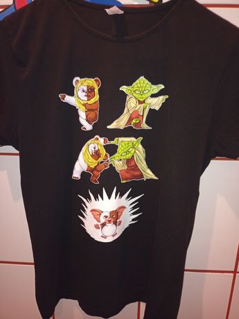 Koszulka T-shirt unisex L parodia Star Wars Gizmo Gremlin