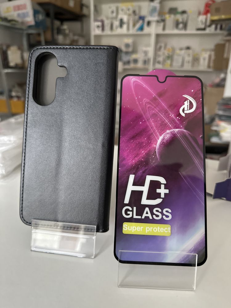 Szkło hartowane i etui zamykane do SAMSUNG A26 5G