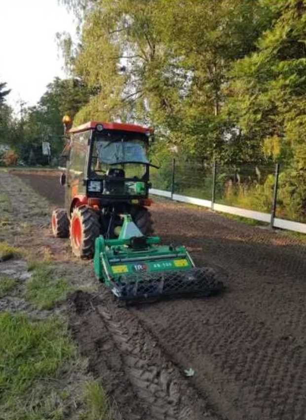 Zakładanie trawników, usługi glebogryzarką, wycinka drzew, frezowanie
