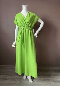 Sukienka w kolorze neonowej zieleni rozmiar uniwersalny do XL