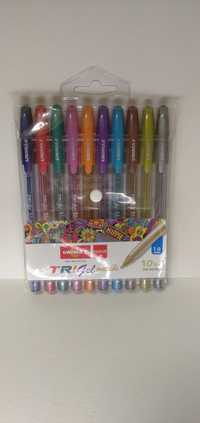 Набір гелевих ручок 10 кольорів Trigel Metallic Unimax