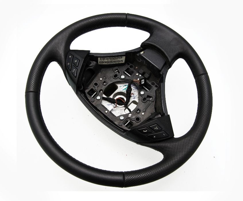 Kierownica BMW 5 E60 E61 OBSZYTA NOWĄ SKÓRĄ - PFIcarStyling
