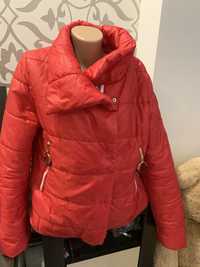 Куртка стёганная демисезон L-XL размер красная