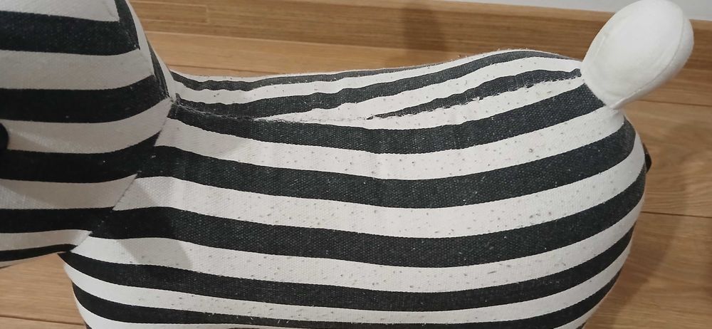 Konik na biegunach bujany zebra w paski KIDS concept
