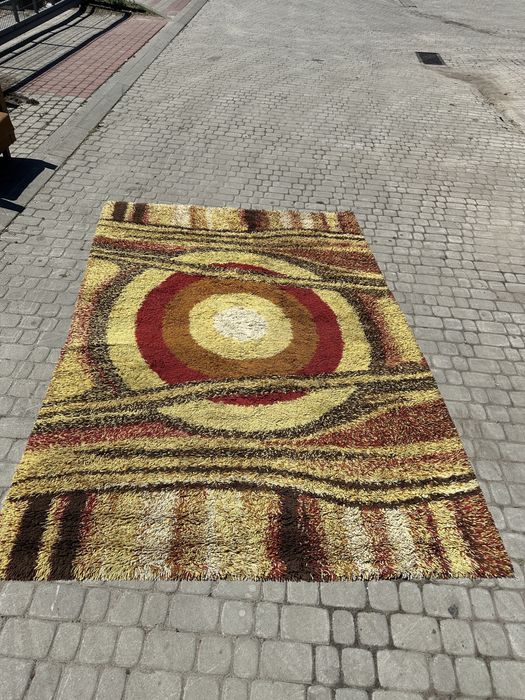 Kultowy Dywan PRL Shaggy | Vintage Design / Mid-Century Modern