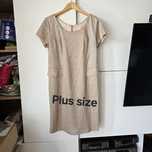 Sukienka wieczorowa krótki rękaw plus size 46
