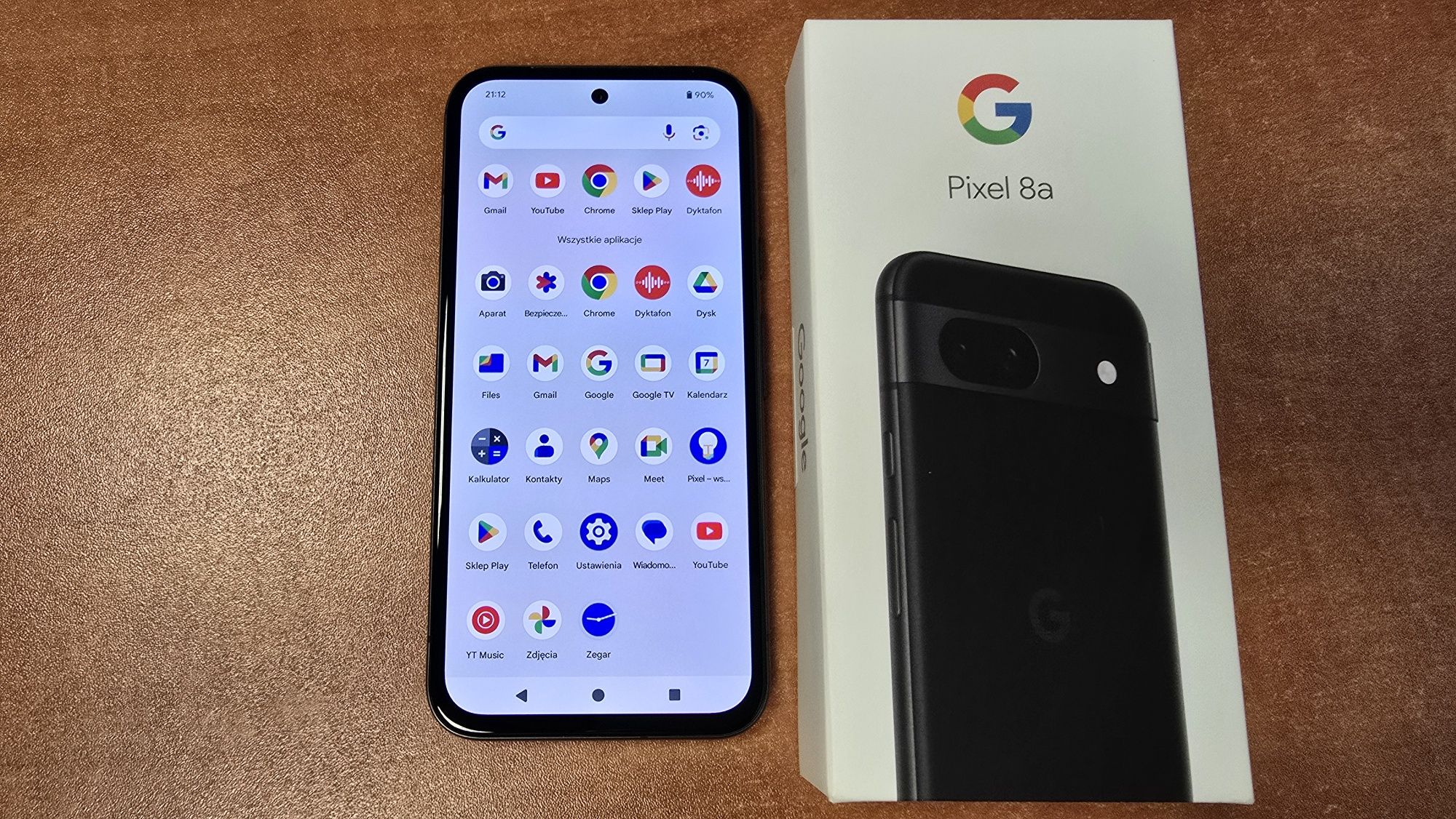 Google Pixel 8A Dual Sim 128GB/8GB RAM czarny, stan bdb, gwarancja